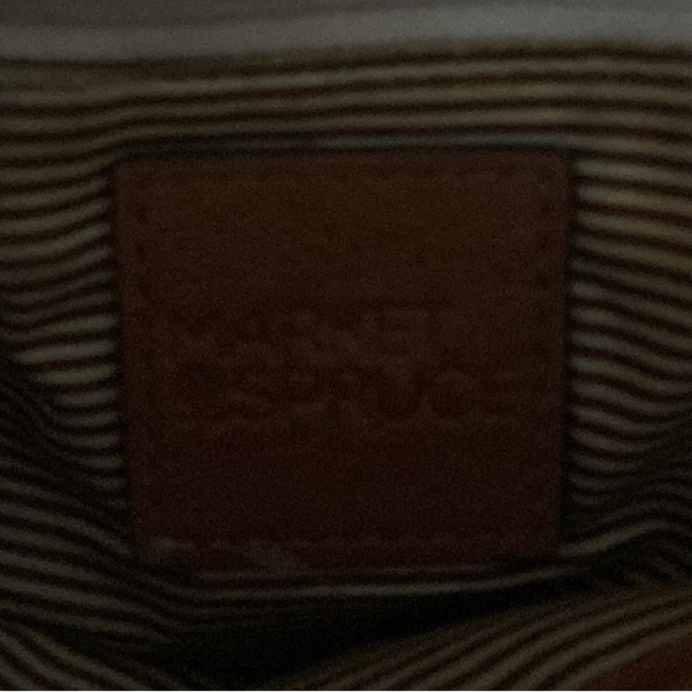 Market and Spruce tan handbag